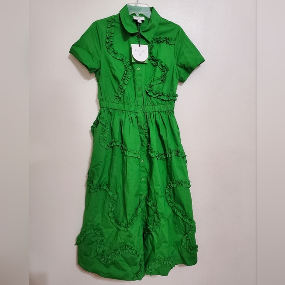 Kate Spade New York x TargetWomen's Ribbon Short Sleeve Midi Shirtdress - Picture 8 of 9